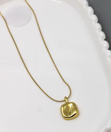 Gold Plated Tarnish Free Geometry Pendant Necklace