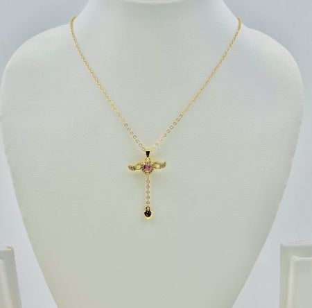 Anti Tarnish Gold Plated Flying Heart Necklace