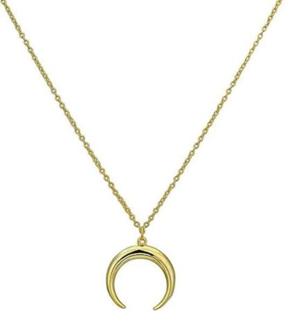 Gold Plated Half Moon Korean Chain