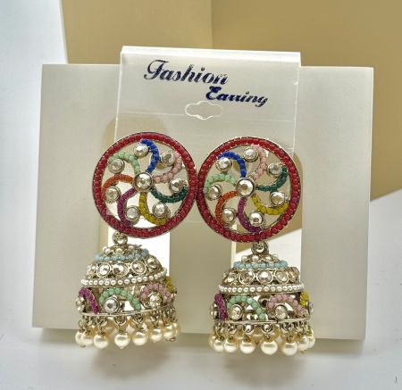 Pakistani Style Multicolored Jhumki